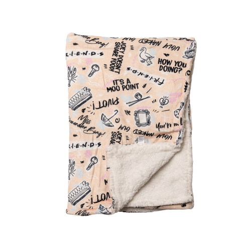 Warner Bros Friends Stylish Warm Cosy Pet Dog Blanket 100 x 70cm