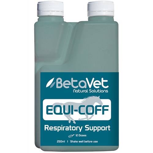 BetaVet Natural Solutions Horse Equi-Cough Respiratory Support Supplement 250ml