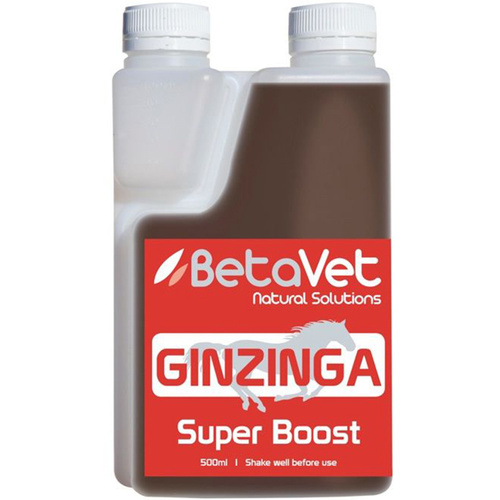 BetaVet Natural Solutions Horse Ginzinnga Super Boost Supplement 500ml