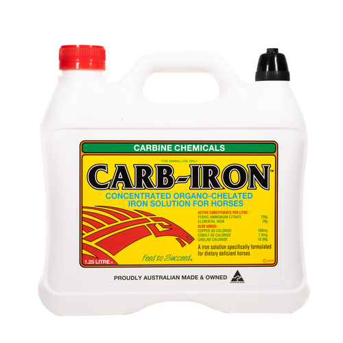 Carbine Carb-Iron Oral Iron Solution for Horses 1.25L 