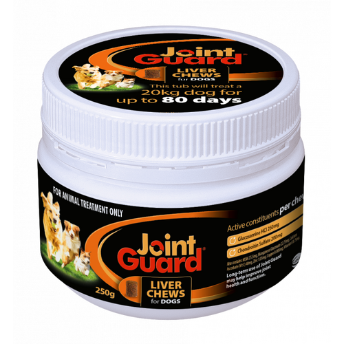 Ceva Joint Guard Liver Chews Dogs Treat Joint Health Arthritis 250g 
