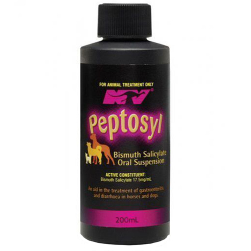 Ceva Peptosyl Oral Suspension diarrhoea Treatment Horse Dog 200ml 