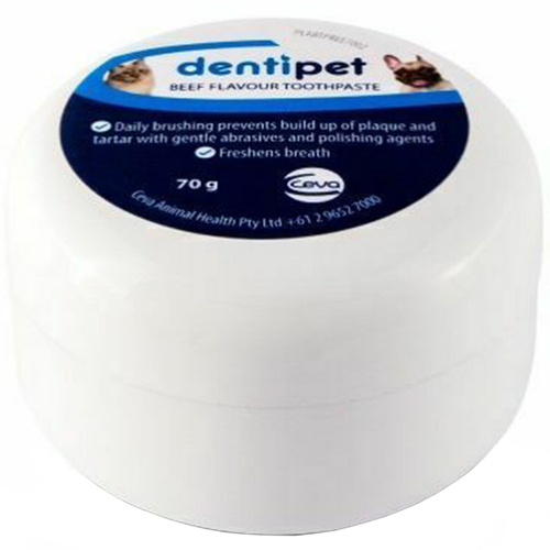 Dentipet Dog and Cat Dental Care Fresh Breath Toothpaste Beef 70g 