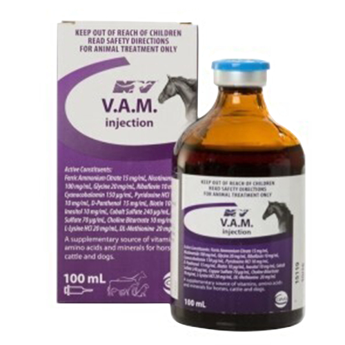 Ceva VAM Vitamin Mineral Supplement Horse Dog 100ml 