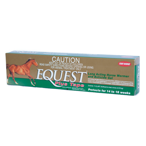 Equest Plus Tape Broadspectrum Wormer Horse Equine 11.8g Syringe 