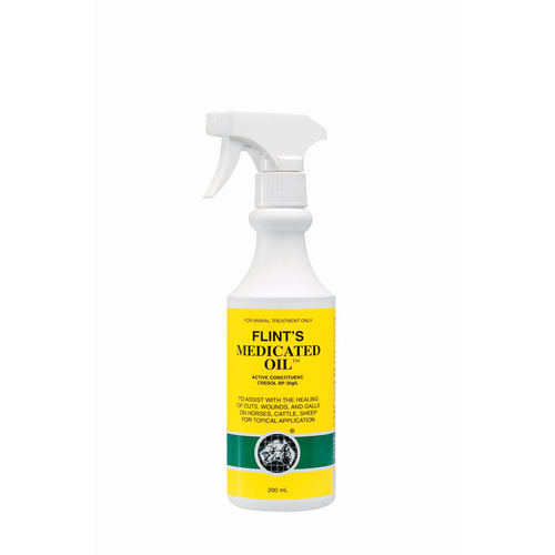 IAH Flints Medicated Oil Healing of Cuts & Wounds for Horses 200ml 