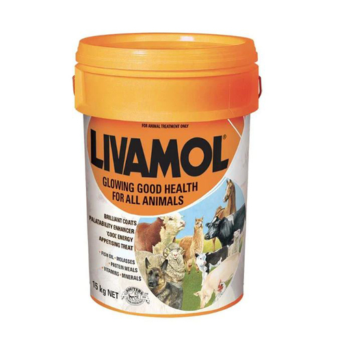 IAH Livamol Nutritional Supplement for Horses & Cattle Bucket Promotion 15kg