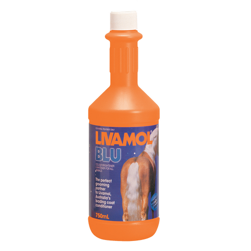 IAH Livamol Blu Colour Brightener & Whitener for Horses Cattle & Dogs 5L