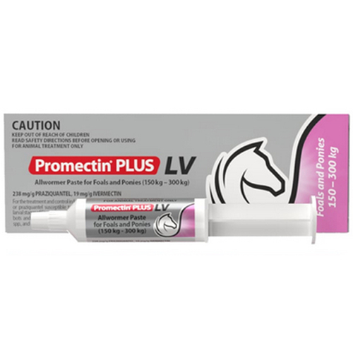 Jurox Promectin Plus LV Mini Allwormer Paste for Foal & Pony 3.15g 