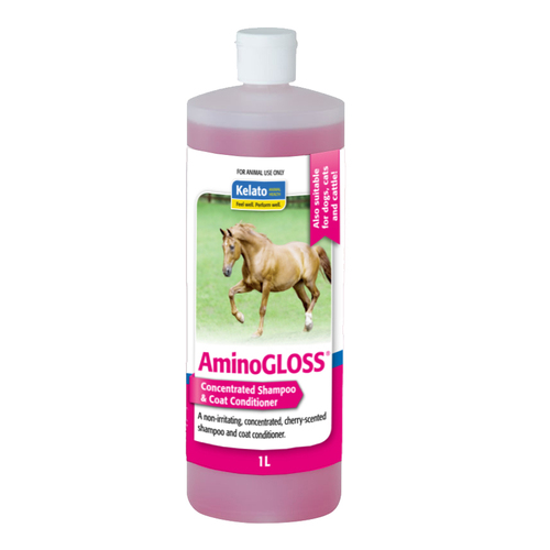 Kelato AminoGloss Concentrated Shampoo & Coat Conditioner for Horses 1L