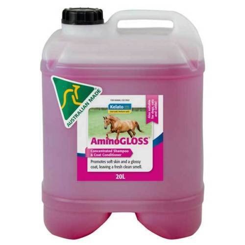 Kelato AminoGloss Concentrated Shampoo & Coat Conditioner for Horses 20L 