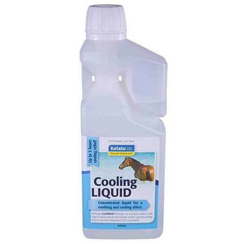 Kelato Cooling Liquid Horse Sore Muscle & Limb Relief 500ml 
