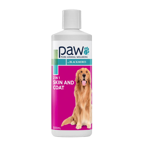 PAW 2 In 1 Adult Dogs Hypoallergenic Condtioning Shampoo 500ml 