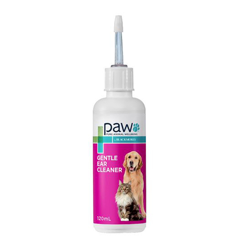 Paw Dogs & Cats Alcohol Free Gentle Ear Cleaner Solution 120ml 