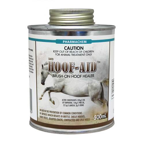 Pharmachem Hoof Aid Brush-On Anti-Bacterial Hoof Healer for Horses 500ml