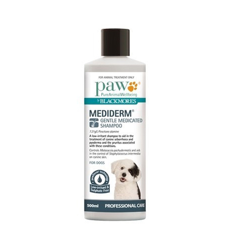PAW Mediderm Dogs Gentle Medicated Grooming Shampoo 500ml 