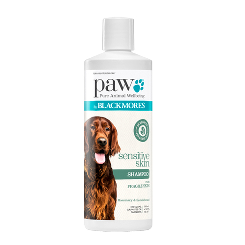 PAW Sensitive Skin Hypoallergenic Moisturising Shampoo 500ml 