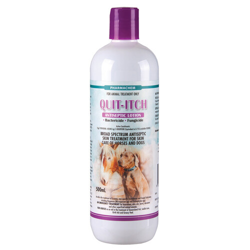 Quit Itch Broad Spectrum Antiseptic Skin Treatment for Horses & Dogs 500ml