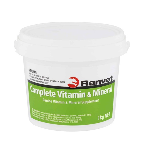Ranvet Complete Vitamin & Mineral Canine Supplement 1kg