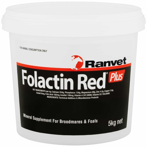 Ranvet Folactin Plus Broodmares & Foals Mineral Supplement Red 5kg