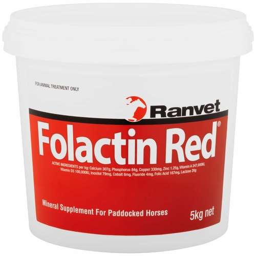 Ranvet Folactin Horses Stud Formula Mineral Supplement Red 5kg