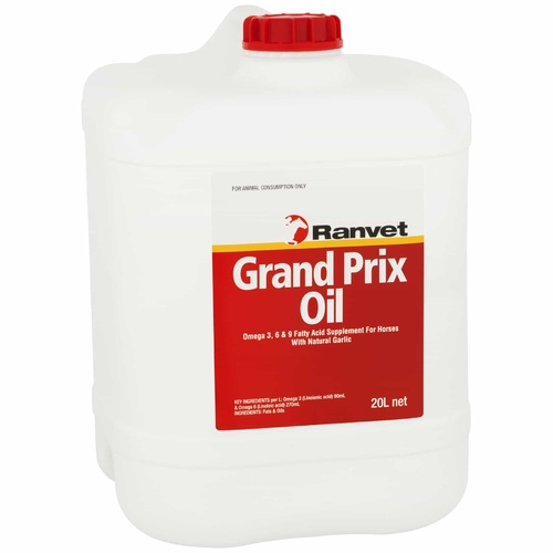 Ranvet Grand Prix Horses Supplement Oil w/ Natural Garlic 20L