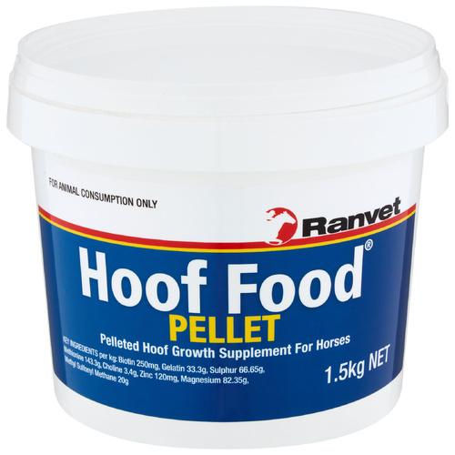 Ranvet Hoof Food Pellet Hoof Growth Supplement for Horses 1.5kg