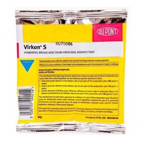 Ranvet Virkon S Broad Spectrum Virucidal Disinfectant Sachet 50g