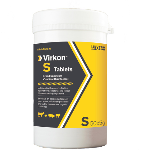 Ranvet Virkon S Broad Spectrum Virucidal Disinfectant Tablets 50 Pack