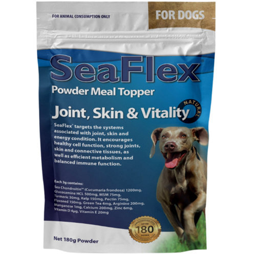 Seaflex Joint Skin & Vitality Powder Meal Topper for Dogs 180g