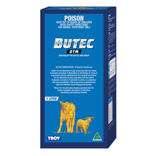 Troy Butec OTM Non-Steroidal Anti-Inflammatory Pain Relief for Cattle & Sheep 1L
