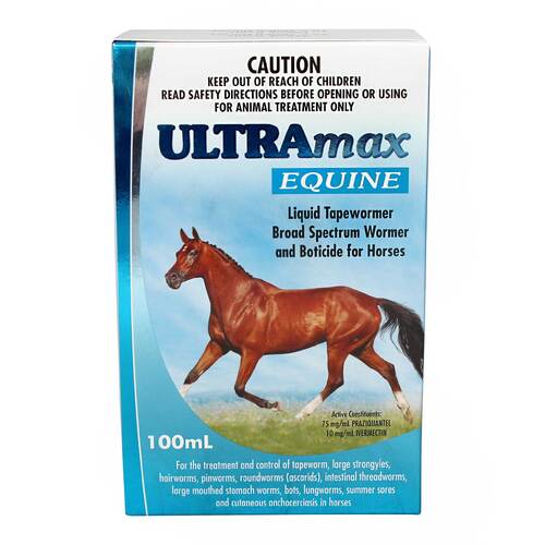 Pharmachem Ultramax Equine Broad Spectrum Liquid Wormer for Horses 100ml