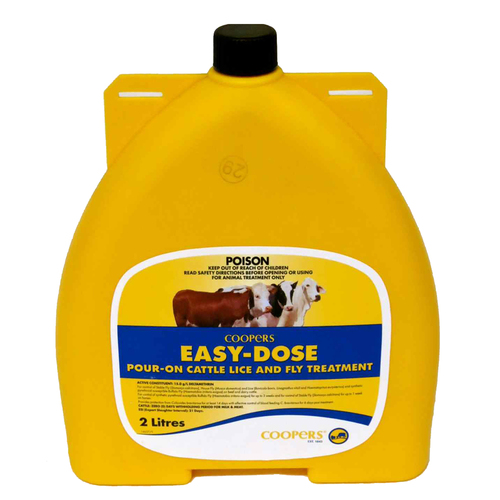 Coopers Easy Dose Pour-On Cattle Lice & Fly Treatment 2L