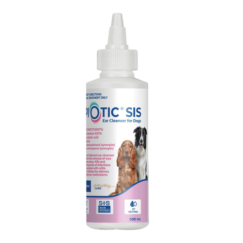 Virbac Epiotic SIS Antimicrobial Pet Ear Cleanser for Dogs 500ml