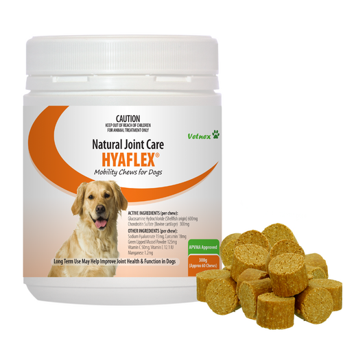 Vetnex Hyaflex Joint Care Mobility Chews for Dogs & Cats 60 Pack