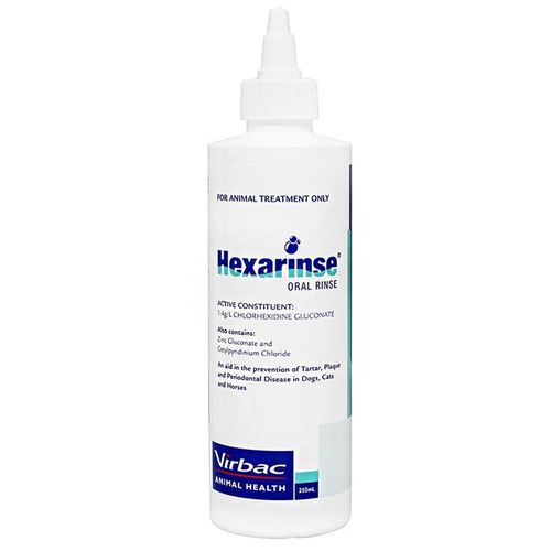 Virbac Hexarinse Dogs Cats & Horses Oral Dental Care 250ml
