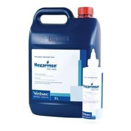 Virbac Hexarinse Dogs Cats & Horses Oral Dental Care 5L