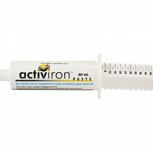 Value Plus Activiron Iron Paste Supplement Horse 60ml Tube 