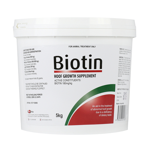 Value Plus Biotin Horse Equine Hoof Growth Supplement 5kg 