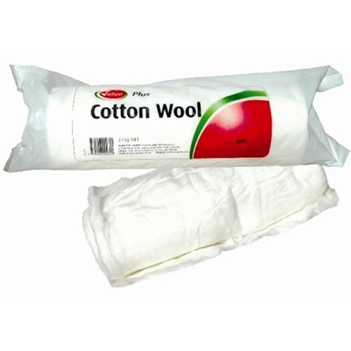 Value Plus Soft Absorbent Cotton Wool Roll 375g 