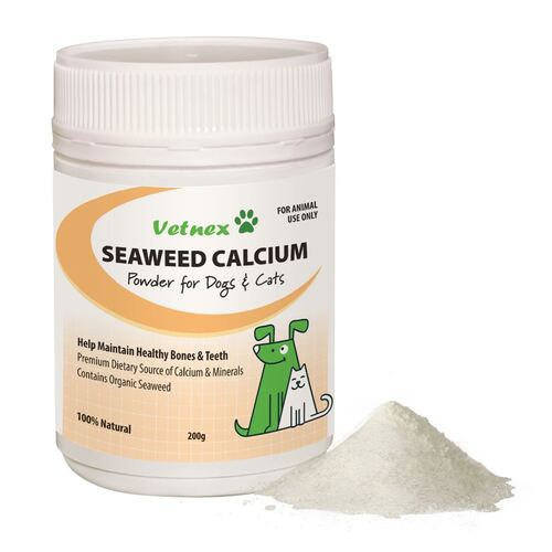 Vetnex Seaweed Calcium Powder Dogs & Cats Supplement 200g