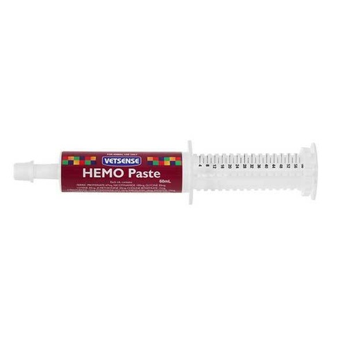 Vetsense Hemo Paste Mineral Supplement and Vitamins for Horse and Dog 60ml