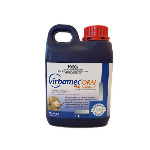 Virbamec Oral Plus Selenium Parasite Control for Sheep 1L