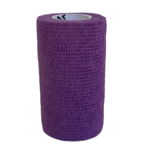 ValuWrap Breathable Cohesive Bandage for Dogs Cats & Horses Purple 10cm