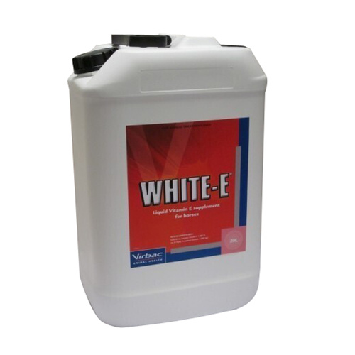 Virbac White E Liquid Vitamin E Supplement for Horses 20L 
