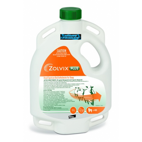 Zolvix Plus Broad Spectrum Oral Anthelmintic for Sheep & Cattle 1L
