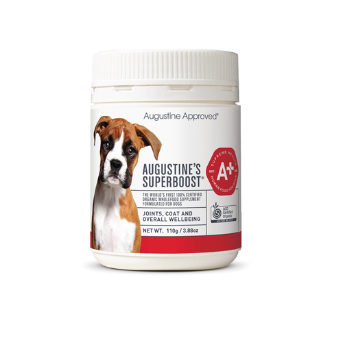 Augustines Approved Superboost Organic Supplement for Dogs 110g