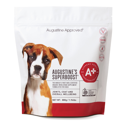Augustines Approved Superboost Organic Supplement for Dogs 880g