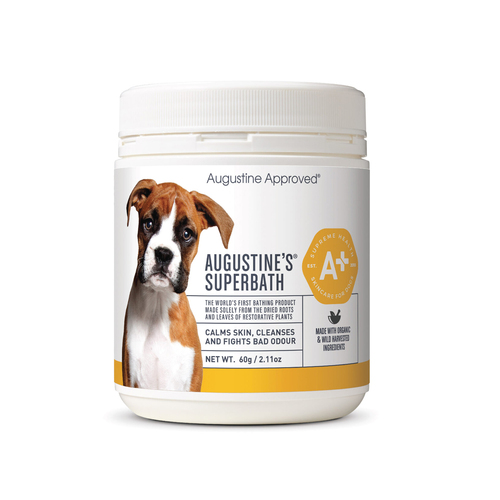 Augustines Approved Superbath Cleanses Skin & Odour Control for Dogs 60g