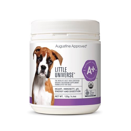 Augustines Approved Little Universe Organic Mushroom Supplement for Dogs 125g